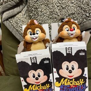 Disney Mickey and friends Chip and Dale pop mart key ring